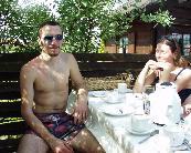 Chilling at the pool after the competition /   Erholung am Pool nach dem Bewerb
