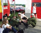 Waiting for the presentation ceremony / Warten   auf die Siegerehrung (Michi, Wolfgang, Herbert, Brandl, Karin, Dani,   Nina, Pani