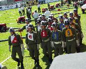 Marching in for the state competition /   Einmarsch zum Landesbewerb