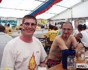 Relaxing after the competition / Erholen nach   dem Bewerb (Markus, Wolfgang)