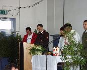 Holy mass at the fire department / Hl. Messe im   Feuerwehrhaus