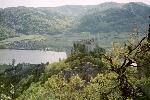 View from the rocks down to the Danube / Blick   von den Kletterfelsen zur Donau