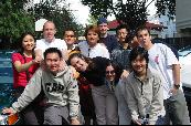 back: Danielle (China), Thomas (Sweden), Edwin (Hong Kong), Jeremy (Taiwan), Martijn (Netherlands), Kristanto (Indonesia), ?, Nico (Uruguay). front: Sam (Indonesia), Liz (USA), Cortney (Australia), ?
