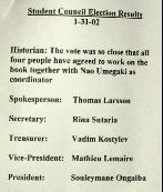 Our student council for spring 2002 / Die   Studentenheimvertretung im Sommersemester 2002