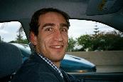 David am Steuer / David driving