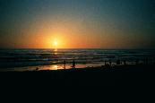 Sonnenuntergang am Mission Beach / Sunset at     Mission Beach